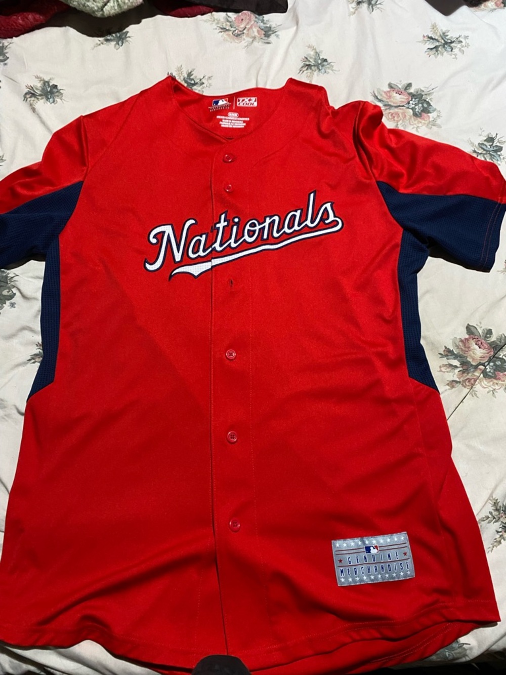 Washington Nationals MLB Genuine Merchandise TX3 Cool Jersey Size Medium Adult